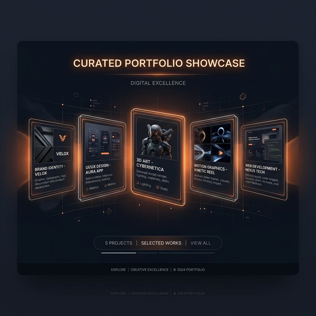 Membangun Portofolio Digital yang Menonjol Illustration